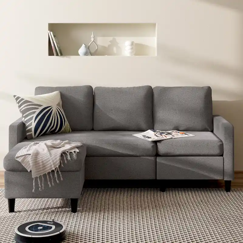 Priage by ZINUS Convertible Sectional Sofa with Reversible Chaise