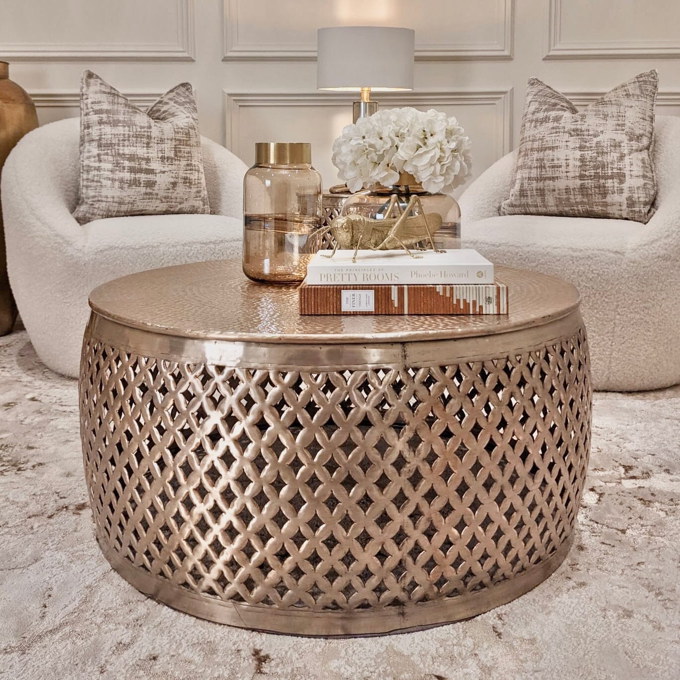 Gold Round Coffee Table