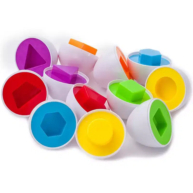 Educational Matching Shape And Color Eggs Game