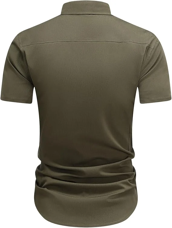 Men's Short Sleeve Button-Down Shirt
