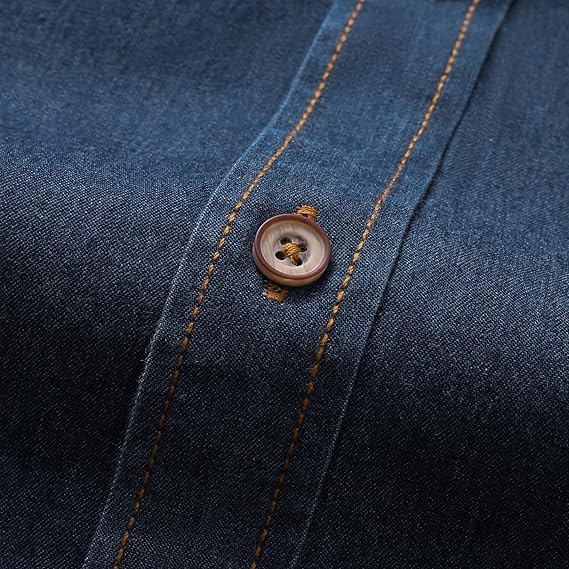 Men's Long Sleeve Denim Shirt �C Slim Fit Cotton Casual Button-Down
