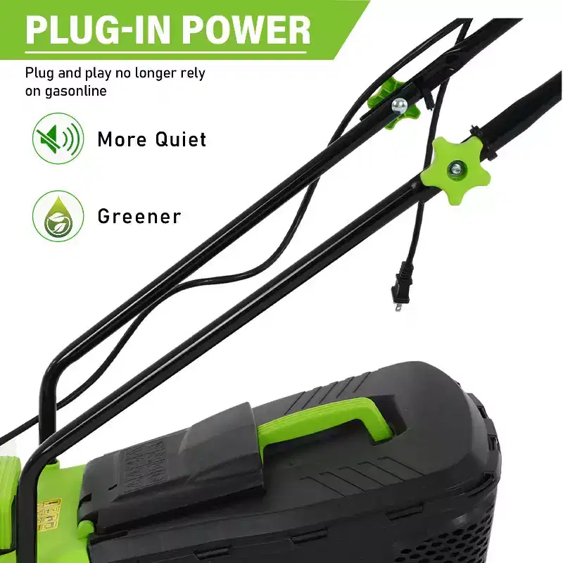 FDW 12 Amp Lawn Mower 13 Inch Grass Cutter Machine with Collection Box
