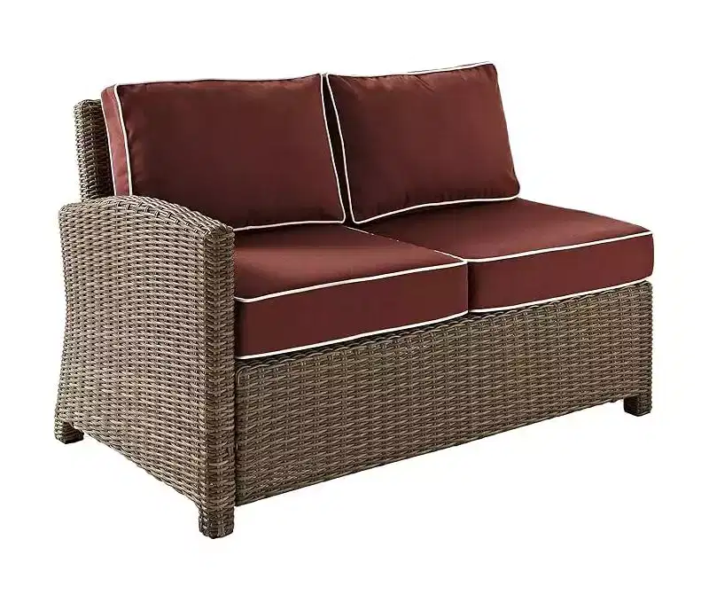 HomeStock Bradenton Outdoor Wicker Sectional Sofa