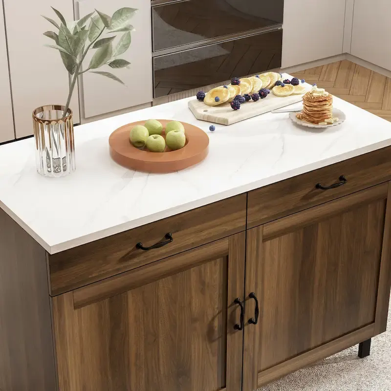 Bar Table Island Multi-Use Marble Cabinet - Elevate Your Home Decor