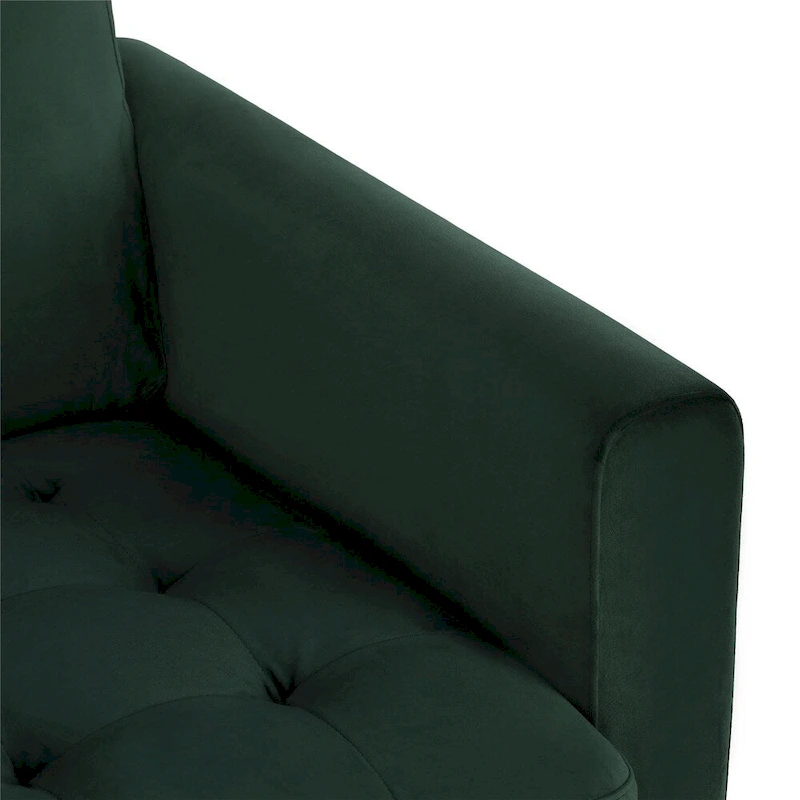 CosmoLiving by Cosmopolitan Strummer Velvet Reversible Sectional Sofa