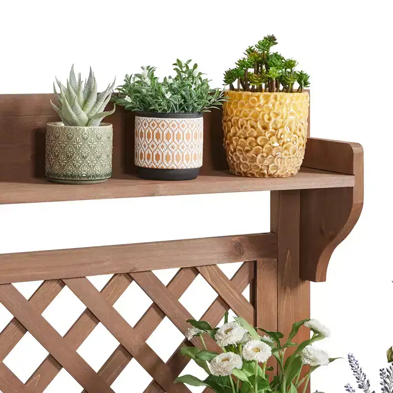 Yaheetech Outdoor Garden Potting Bench Wooden Work Station