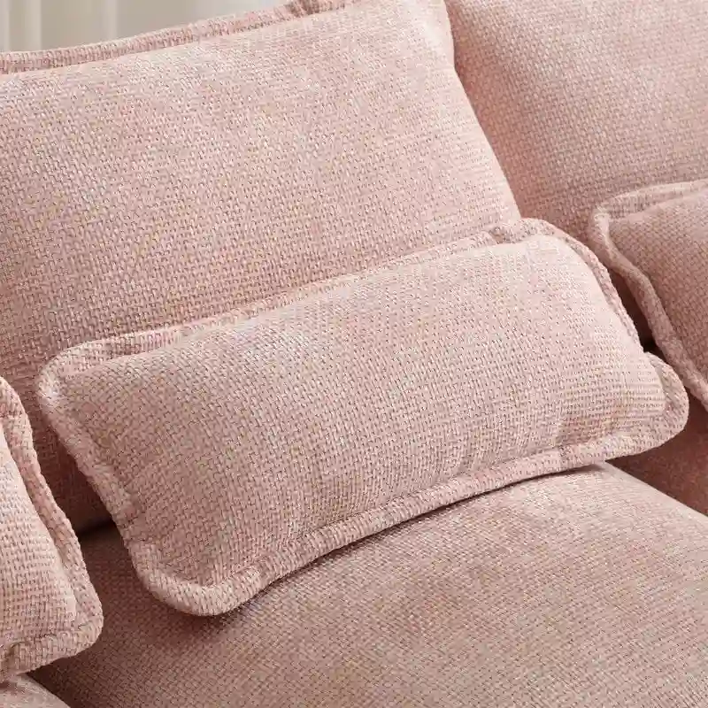 Sectional Sofa Cloud Couch for Living Room, Modern Chenille/Boucle U Shaped Couch, Comfy Modular Sofa Sleeper with Double Chaise