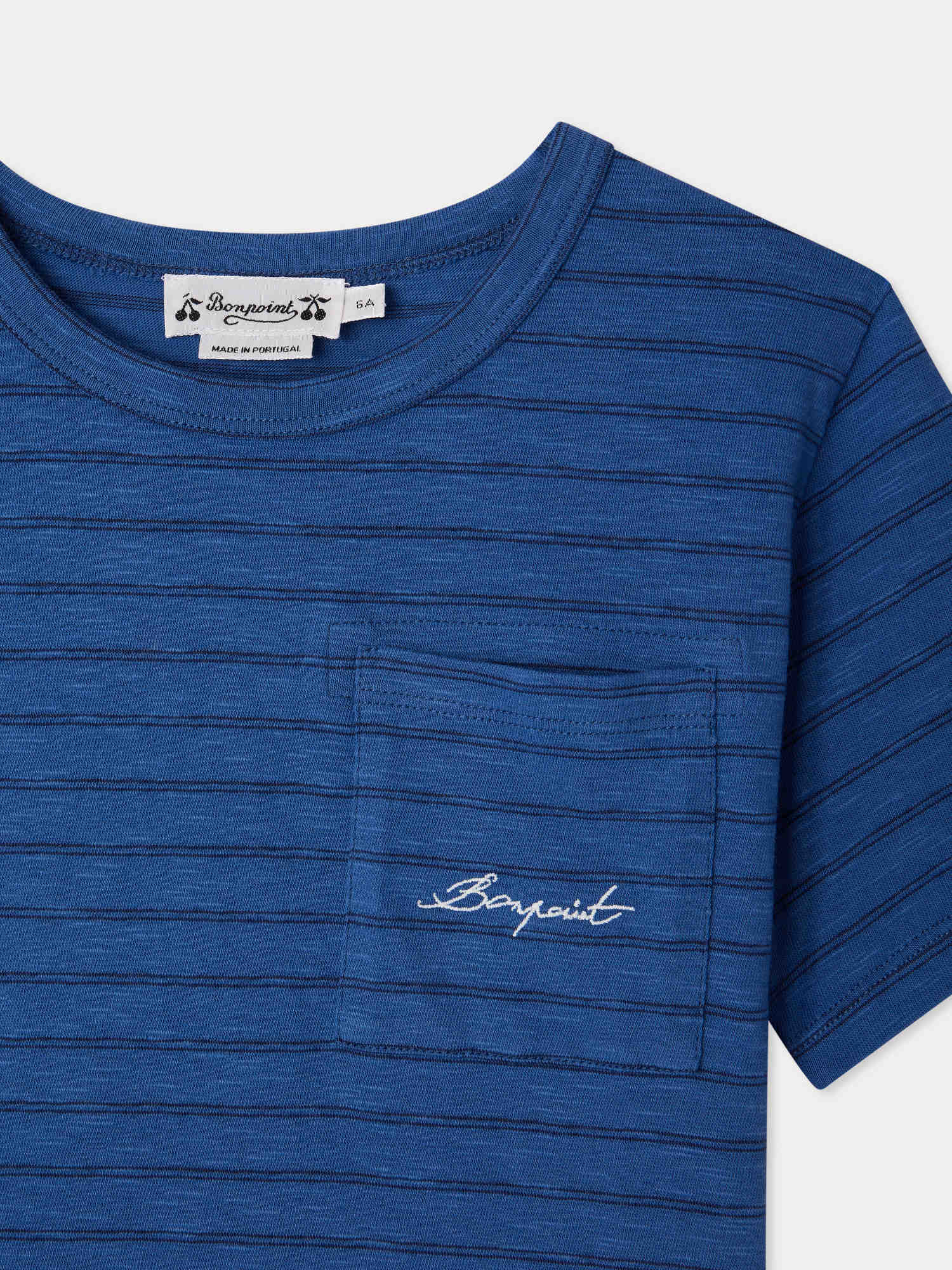deep blue t-shirt in organic cotton