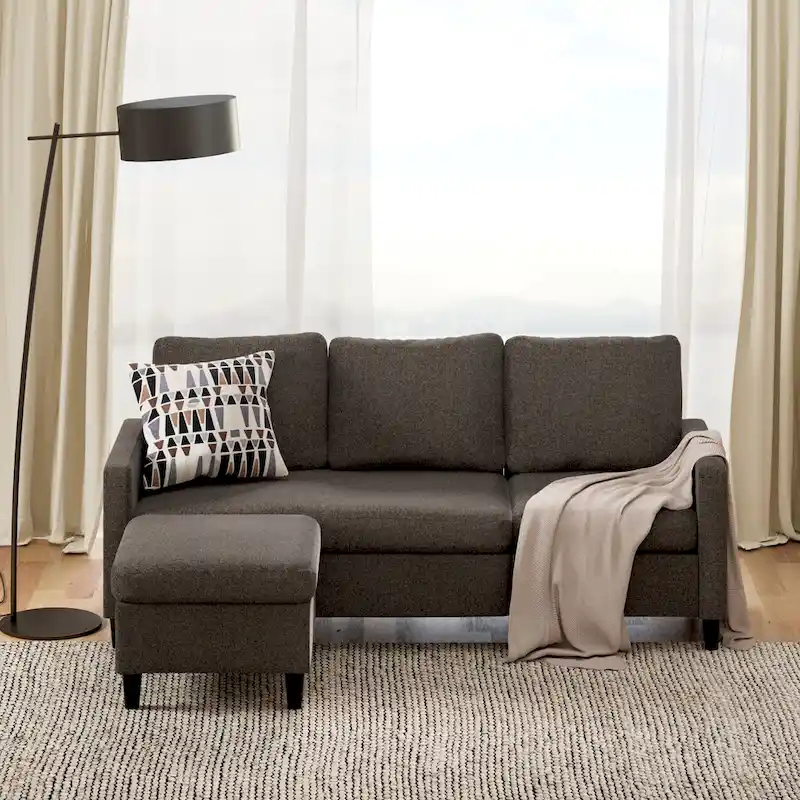 Priage by ZINUS Convertible Sectional Sofa with Reversible Chaise