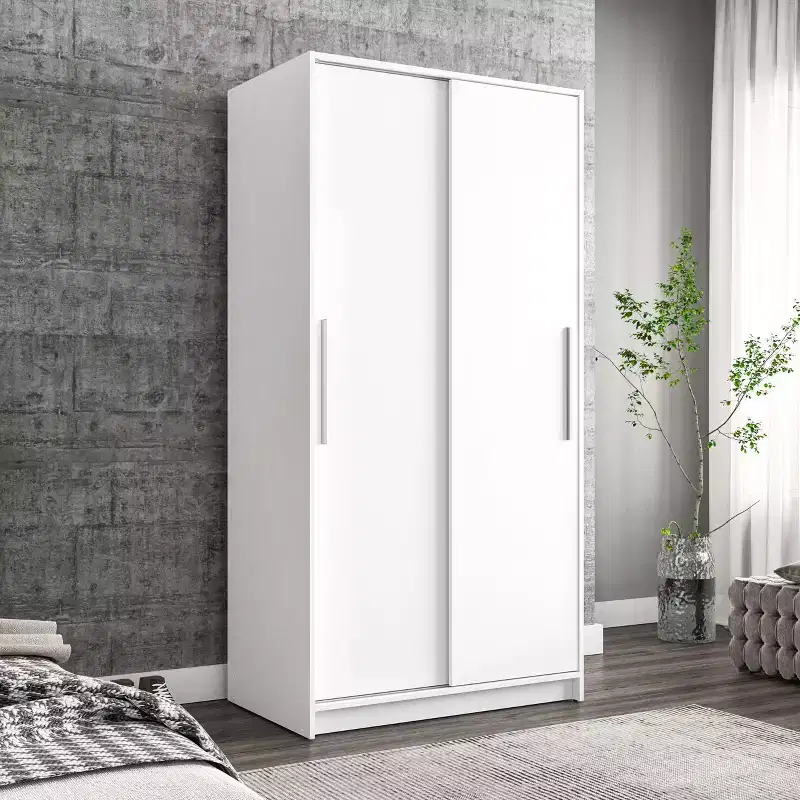 Denmark 2 Clothing Armoire Modern Fixed