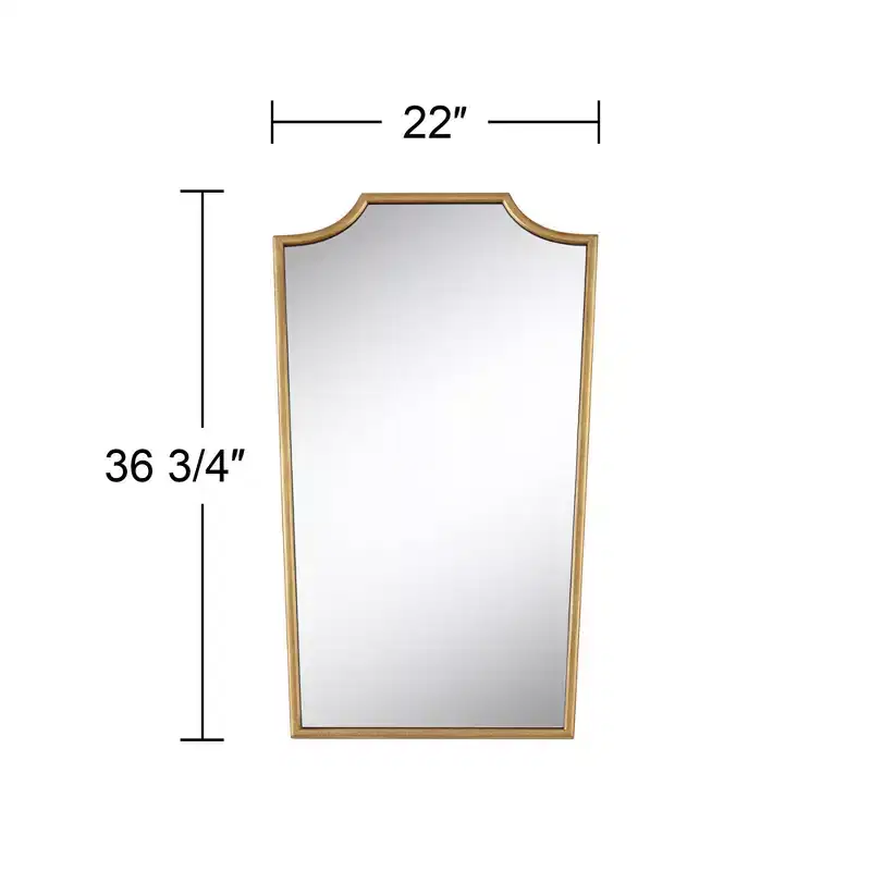 Uttermost Champlain 22 x 36 3/4 Warm Gold Wall Mirror
