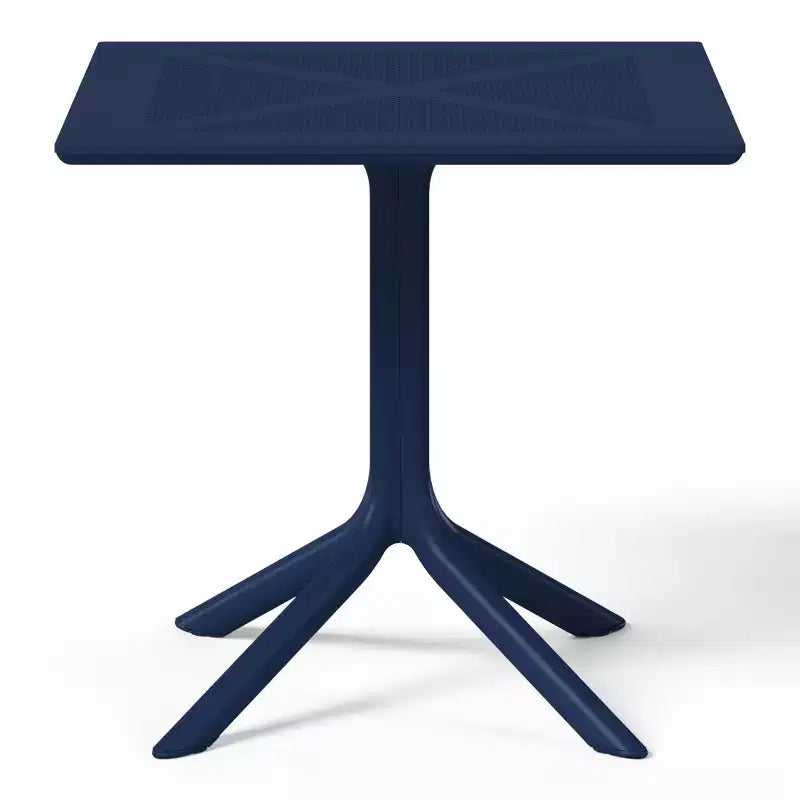 WestinTrends Playa 5-Piece Modern Square Patio Dining Table Set with Stackable Patio Dining Chairs