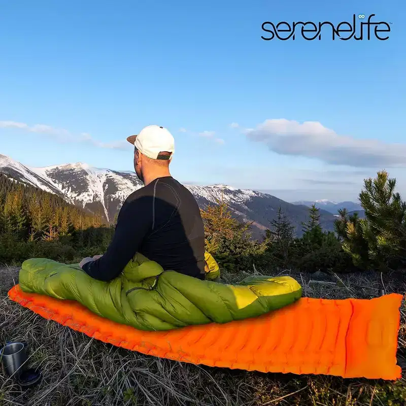 SereneLife Ultralight Sleeping Pad - Portable, Comfortable, and Tear-Resistant