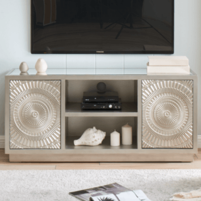 Silver TV Unit