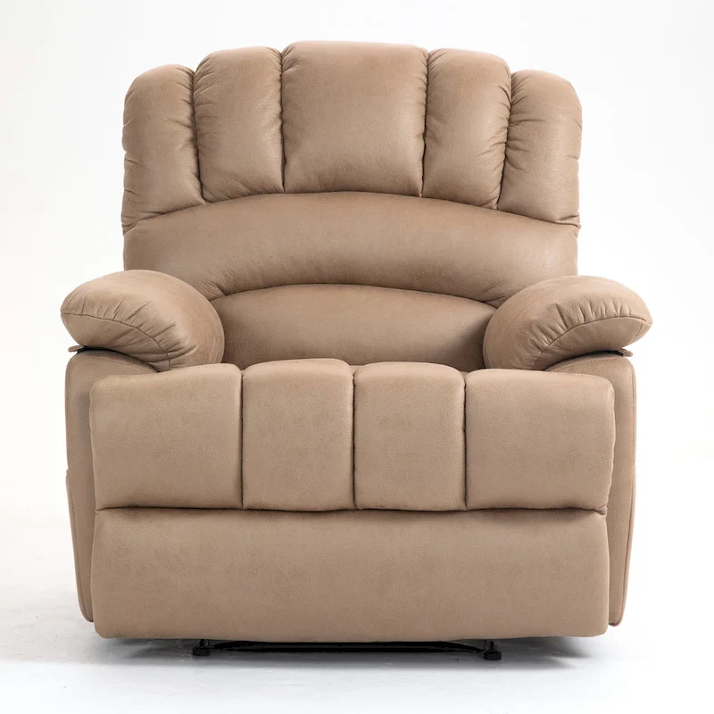 Extra-Large Manual Recliner Chair with Fabric Upholstery