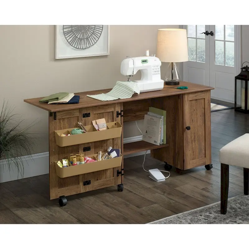 Collection Easy Rolling Sewing and Craft Table/Cart