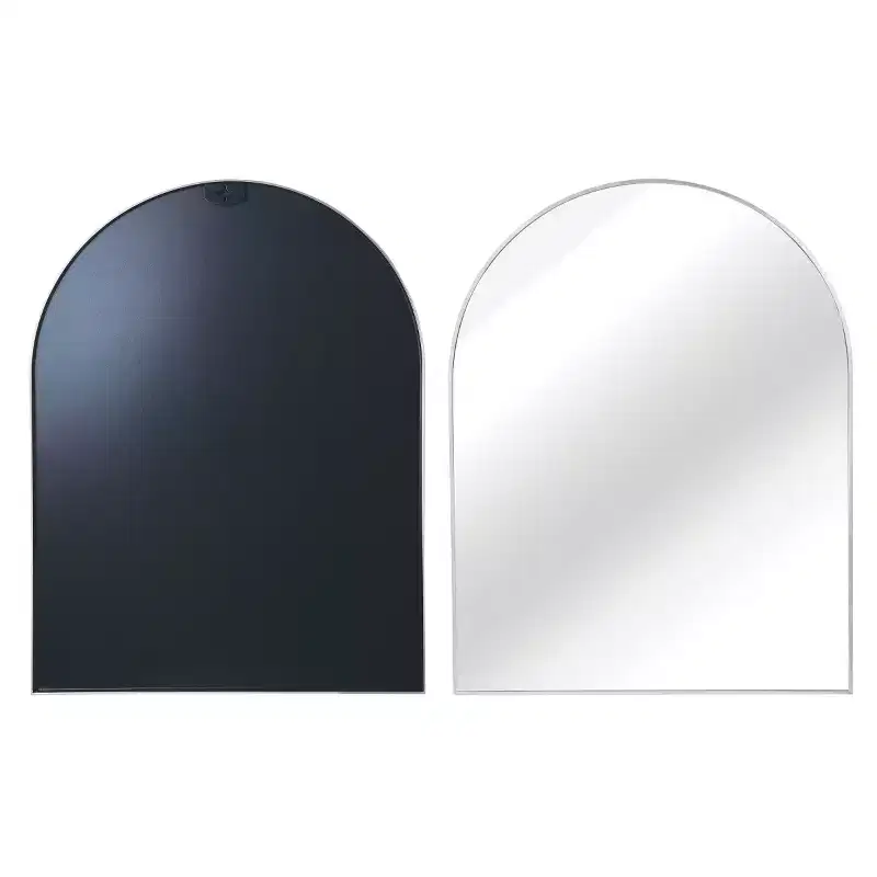 30 x 40 Arched Decor Wall Mirror, Large Modern Aluminum Alloy Frame Vanity Mirror for Entryway & Bathroom