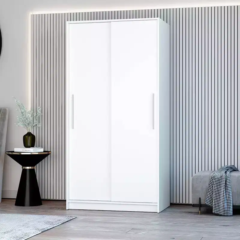 Denmark 2 Clothing Armoire Modern Fixed