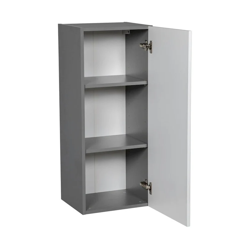 12 x 36 Wall Cabinet, Single Door, Grey