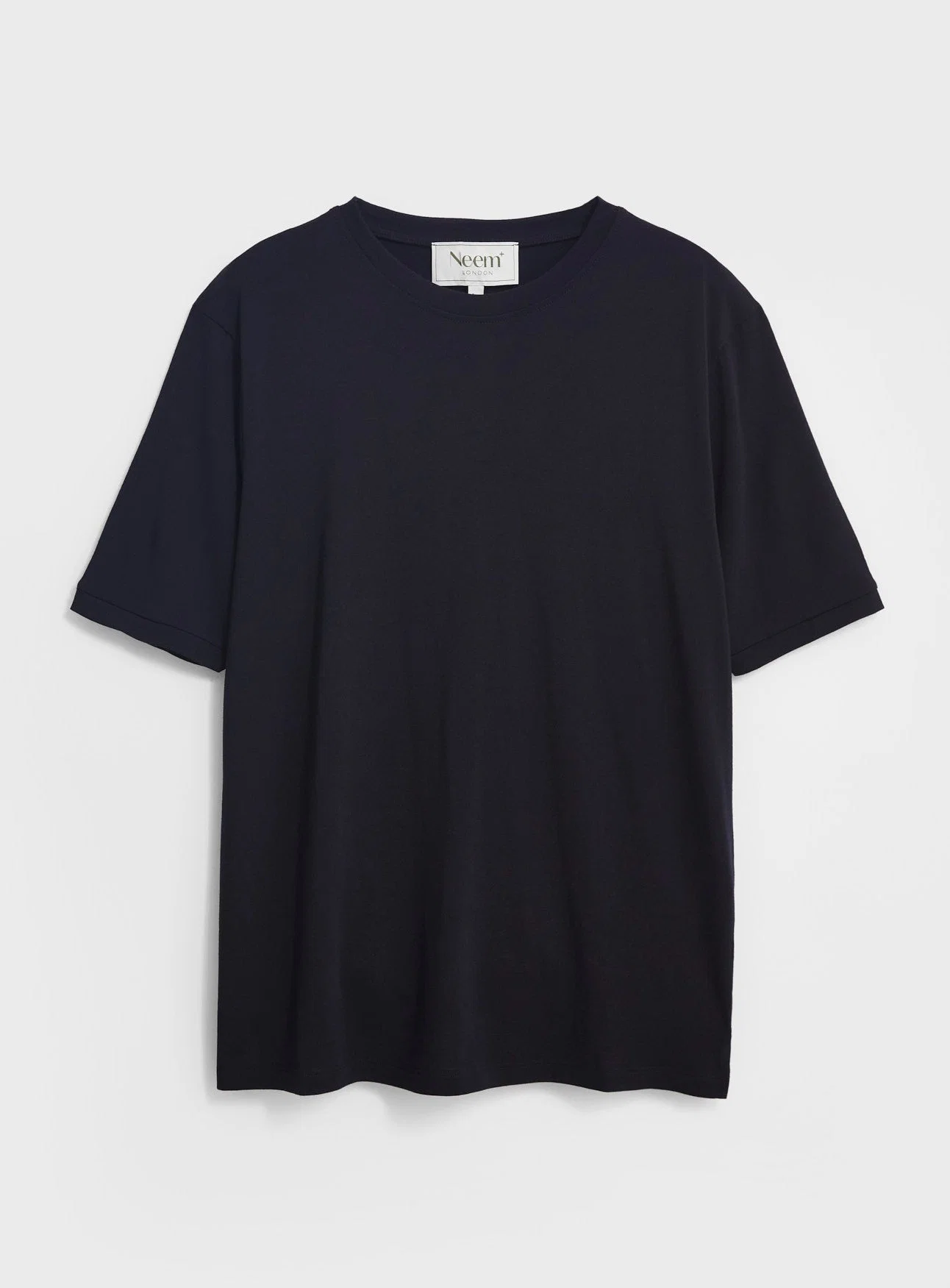 Merino Wool Jersey Navy T-Shirt