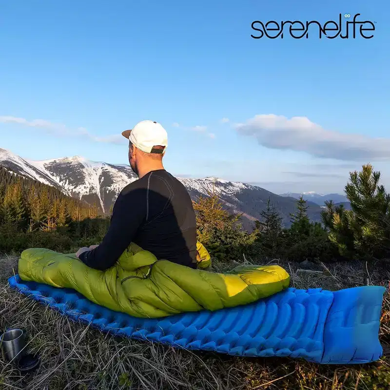 SereneLife Ultralight Sleeping Pad - Portable, Comfortable, and Tear-Resistant