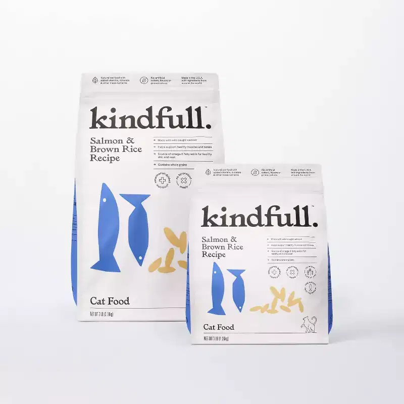 Salmon and Brown Rice Recipe Flavor Dry Cat Food - Kindfull