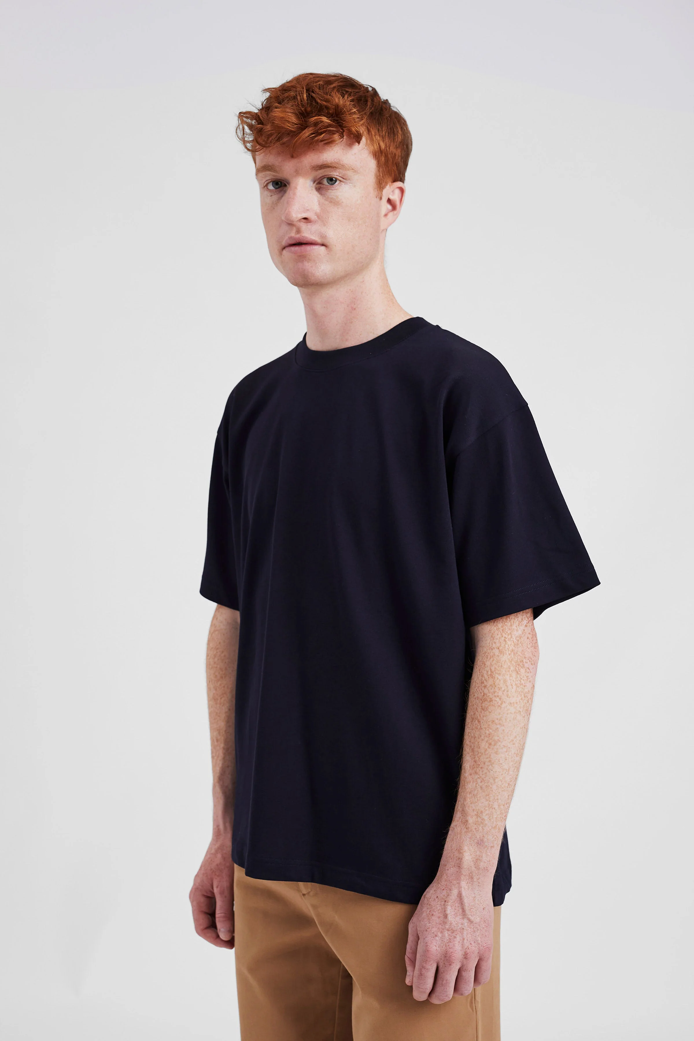 Heavy Loose T-shirt - It features a ribbed collar, twin-needle - XS/S/M/L/XL/XXL (3)