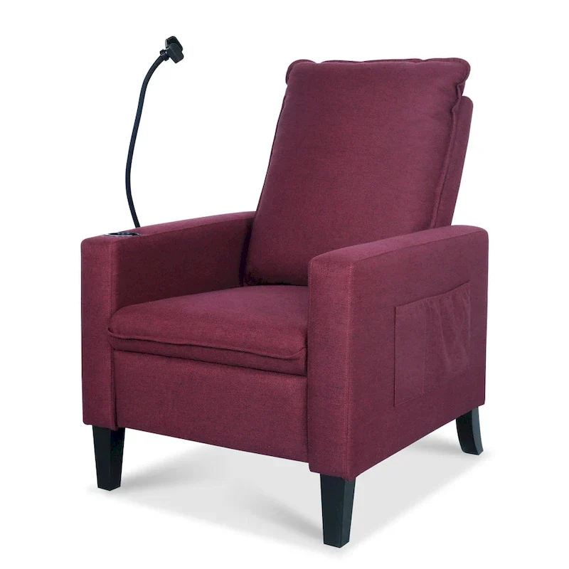 Adjustable Recliner Sofa with Cup Holder and Storage Pocket