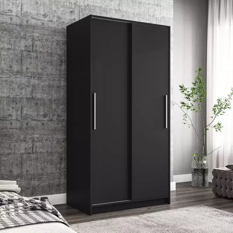 Denmark 2 Clothing Armoire Modern Fixed