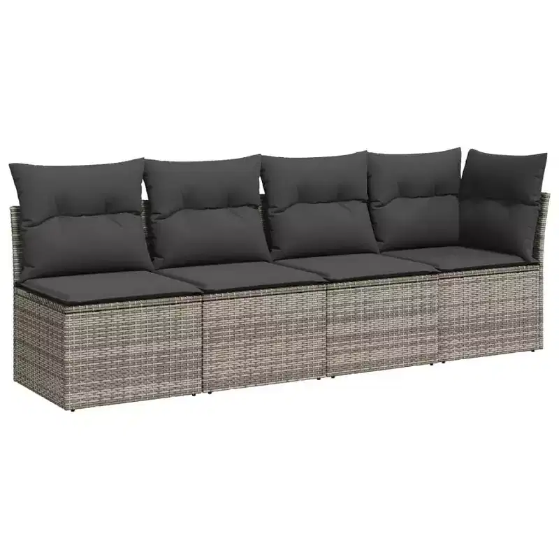 vidaXL Handy Patio Sofa Set with Cushions for Chilling Outside