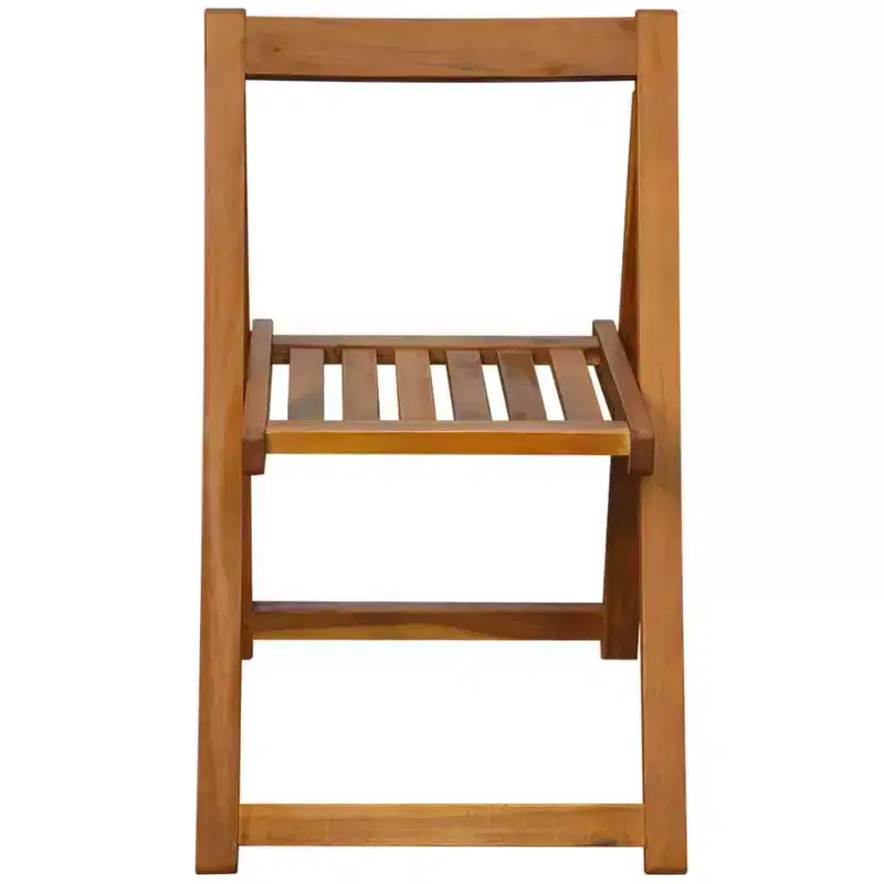 vidaXL Folding Garden Chairs Made from Solid Acacia Wood for Outdoors