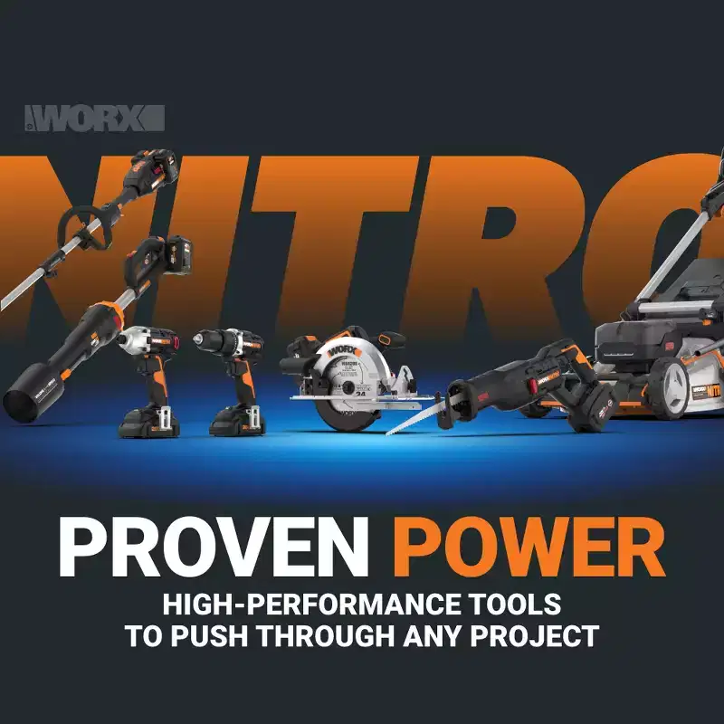 Worx Nitro WG263.9 20V Brushless 22 Cordless Hedge Trimmer (TOOL ONLY)