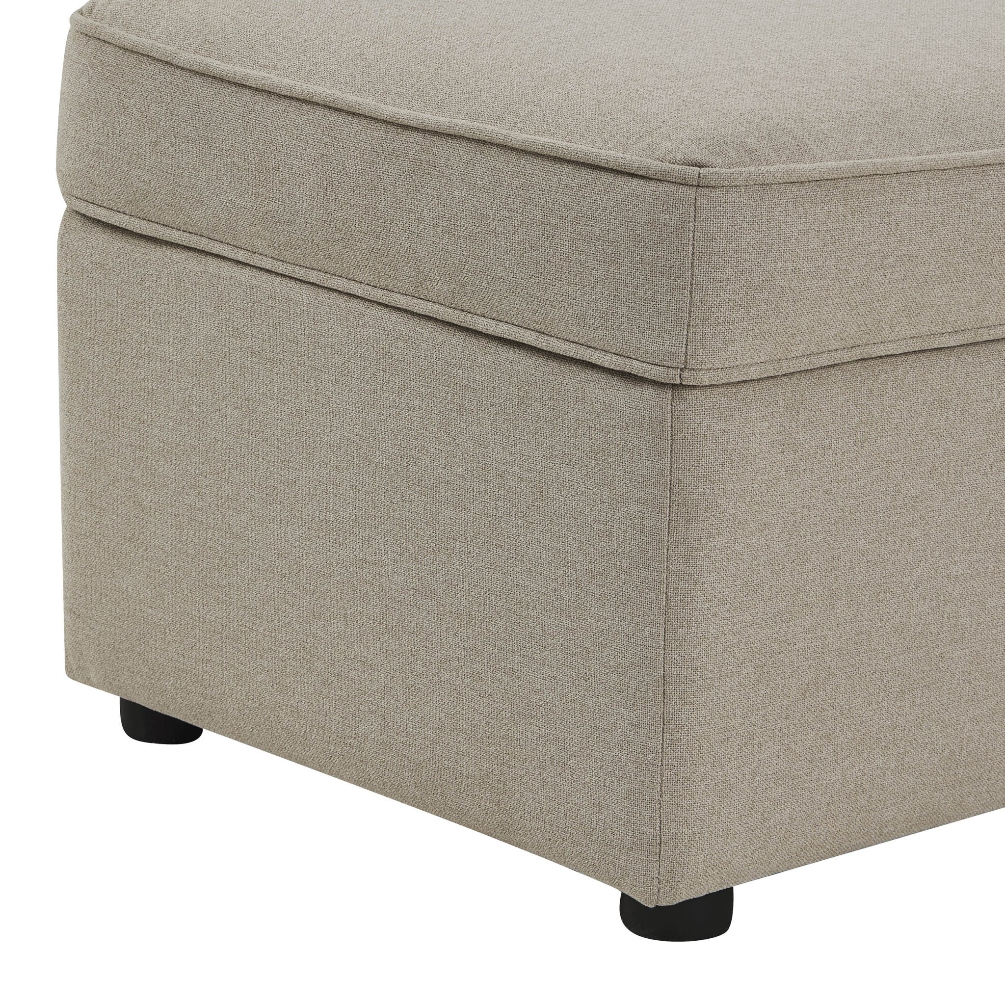 Rectangle Ottoman Storage - Oatmeal
