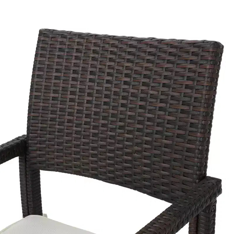 Christopher Knight Home Aisha Outdoor Wicker and Aluminum 6 Piece Dining Set with Bench, Multibrown/Brown