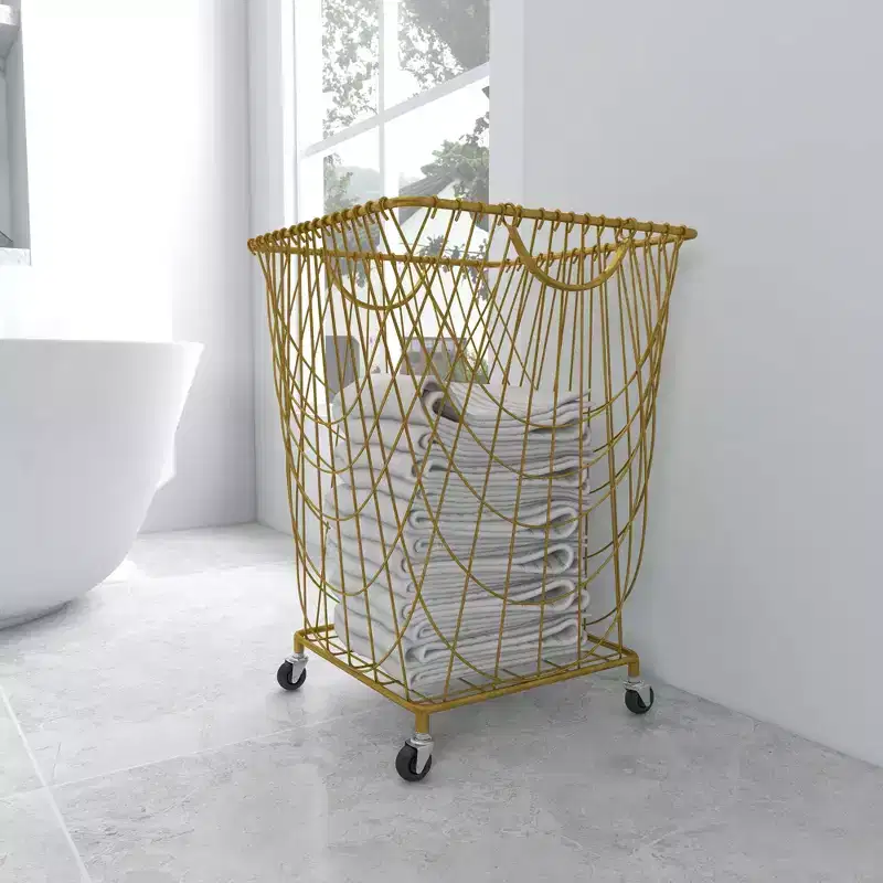 Iron Storage Cart Gold - Olivia & May