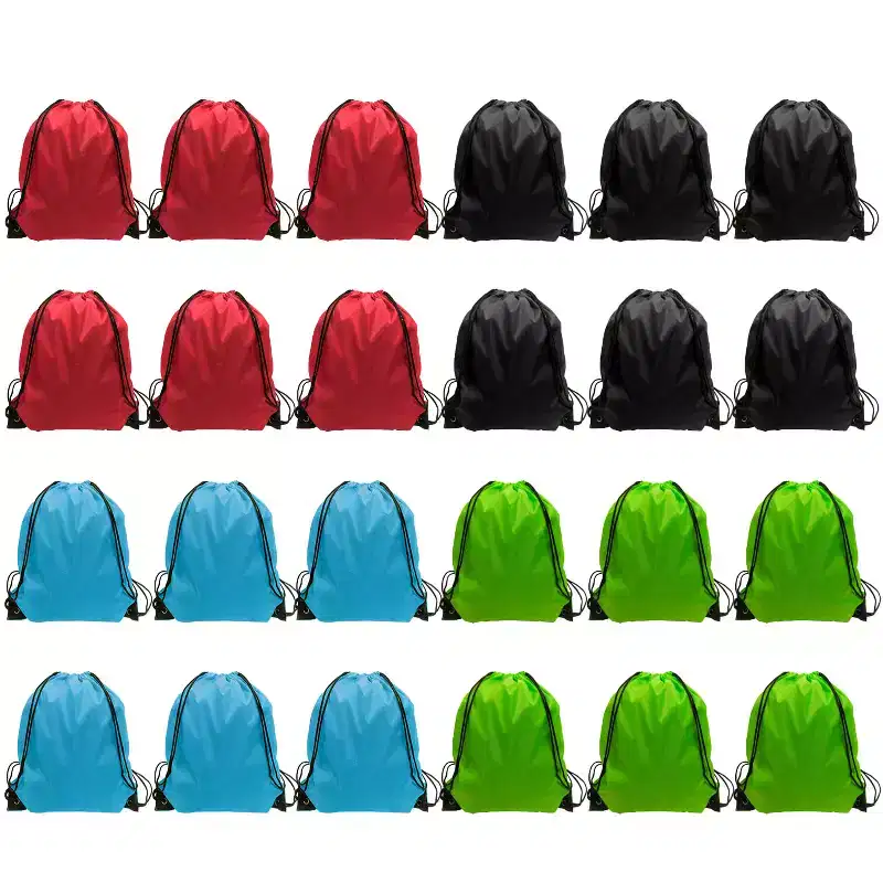 Narwey Drawstring Backpack Bags 24 Pcs Draw String Sport Bag