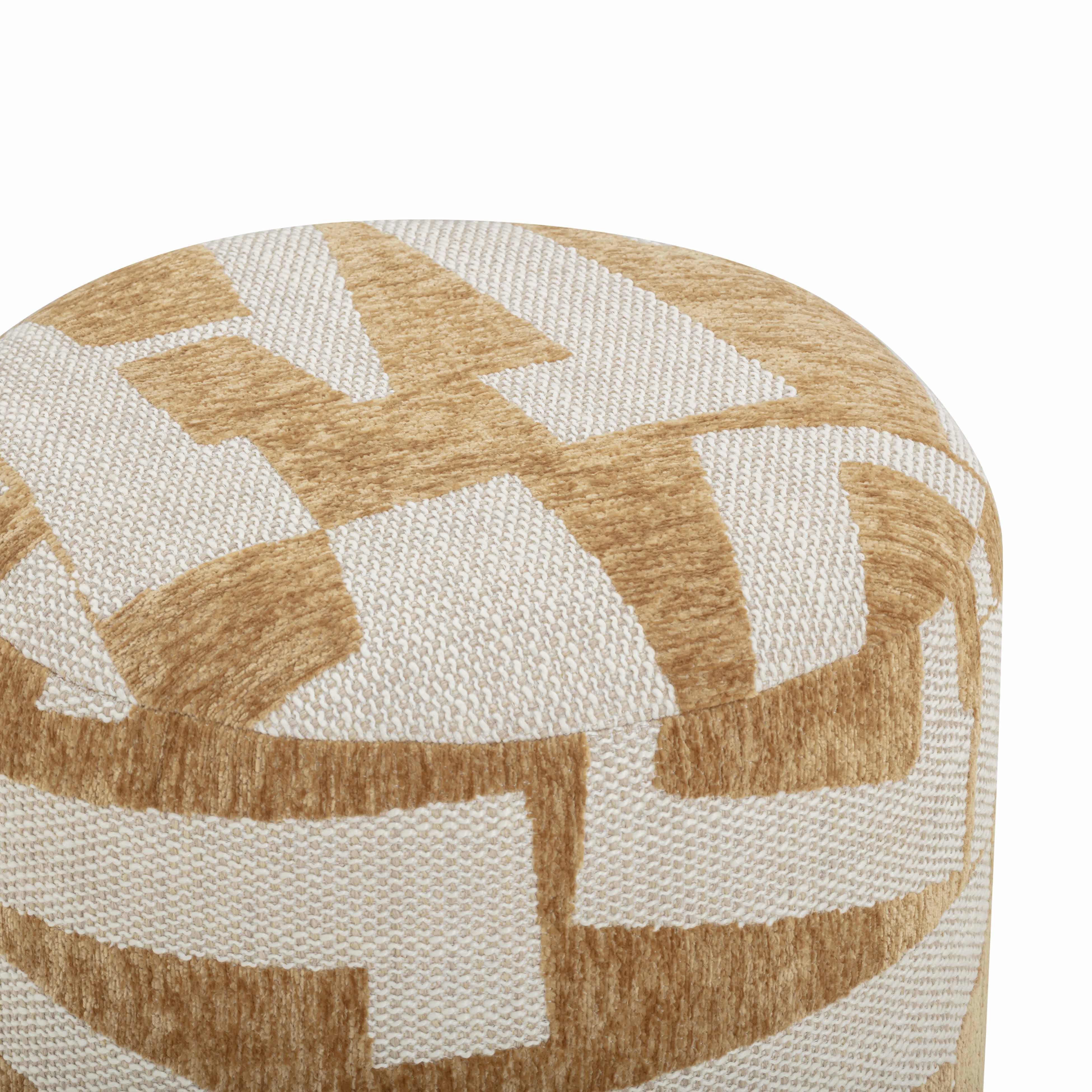 Performance Jacquard Ottoman