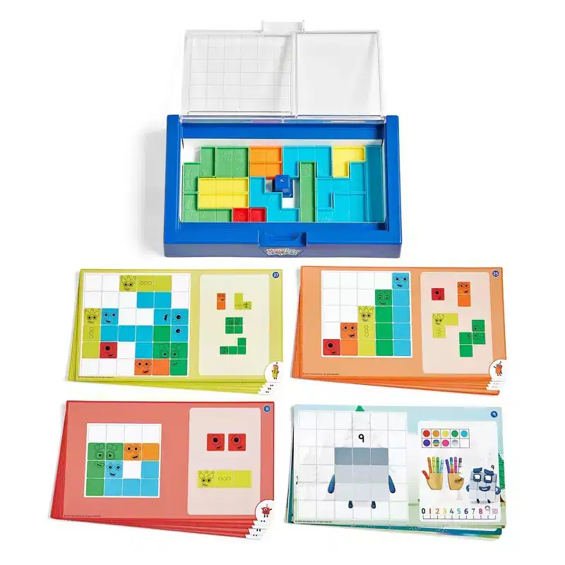 hand2mind Numberblocks Puzzle Solver: Educational Toddler Learning Toy, 42-Piece Plastic Set for Math Skills