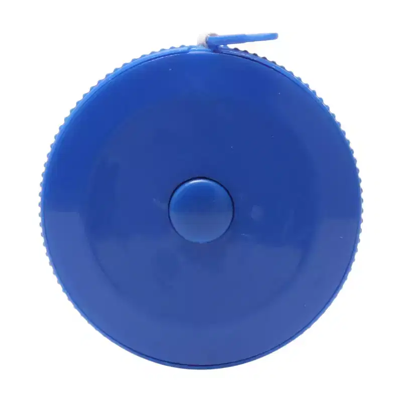 Unique Bargains Measuring Tape 1.5M Push-Button Plastic Tape Measure +/-5% Accuracy Fiberglass 1.57x1.57x0.39 1 Pcs