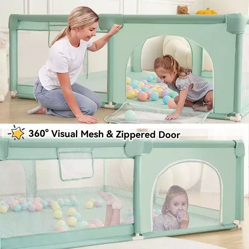 4-Panel Baby Playpen 71