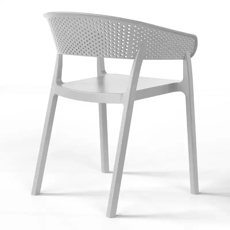 WestinTrends Playa 5-Piece Outdoor Resin Square Patio Dining Table Set with Stackable Patio Dining Chairs