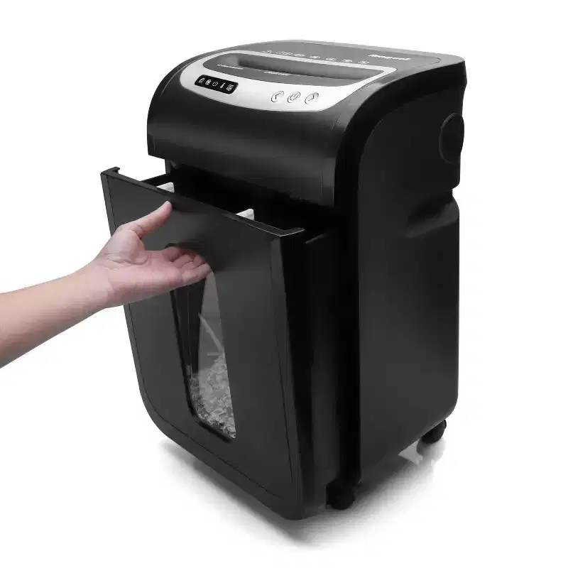 Honeywell 12 Sheet Micro Cut Paper Shredder for Home use Black: Automatic Start, Shreds Credit Cards, 5.28 Gallon Capacity