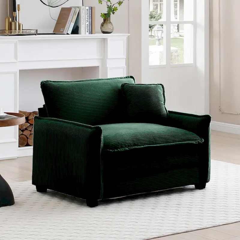 DIY Customization Corduroy Upholstered Armless Modular Sectional Sofa