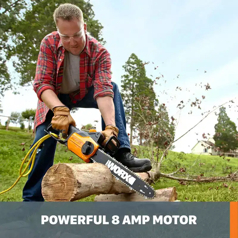 Worx WG305 8 Amp 14 Electric Chainsaw