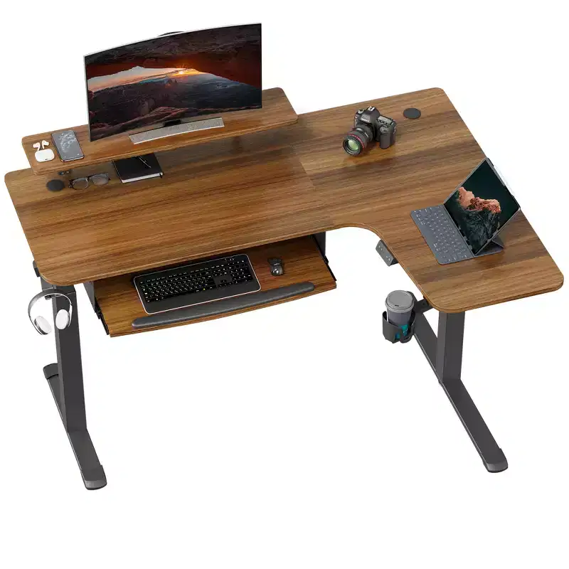 EUREKA ERGONOMIC 60x23 L Shaped Standing Desk with Accessories Set