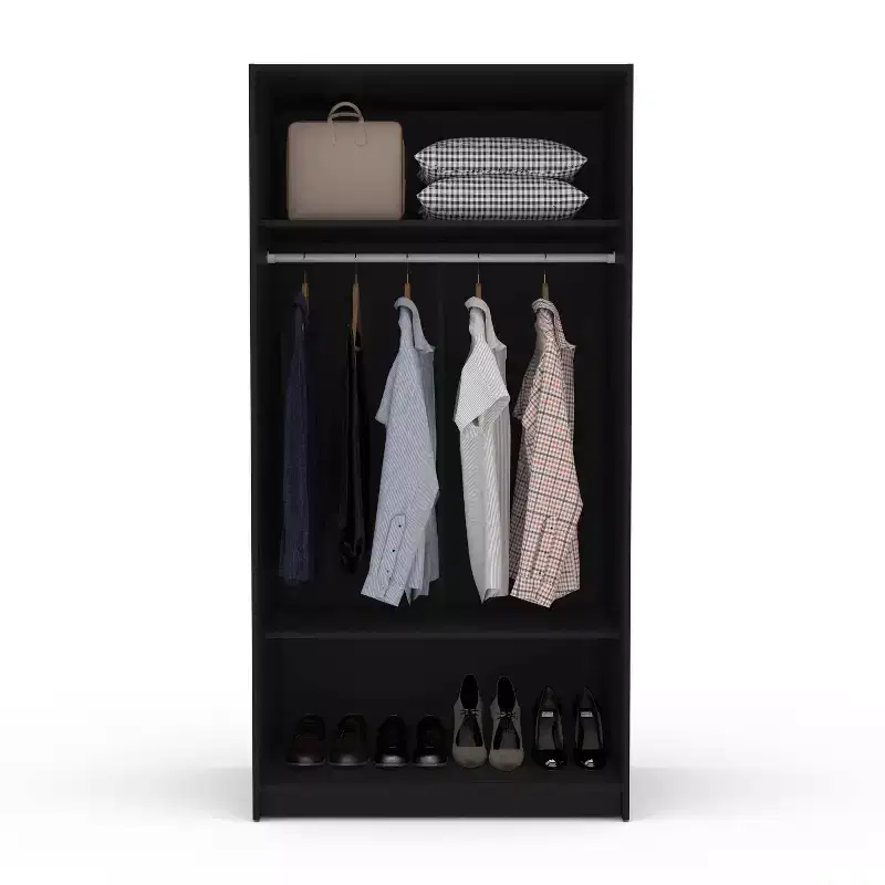 Denmark 2 Clothing Armoire Modern Fixed