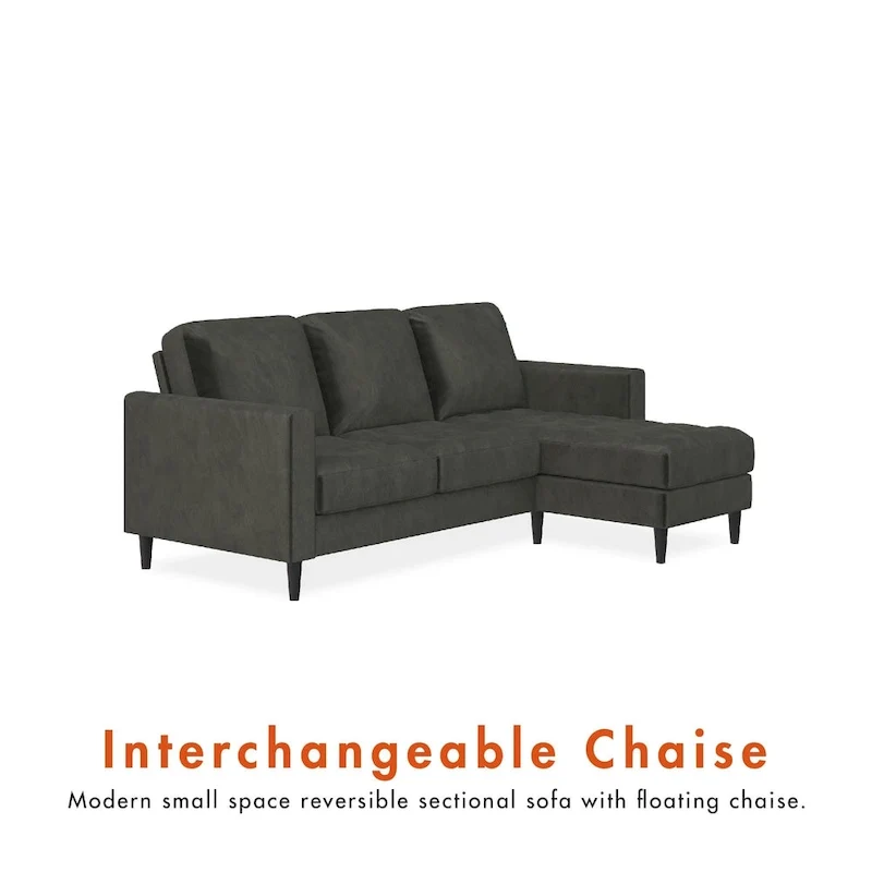 CosmoLiving by Cosmopolitan Strummer Reversible Sectional Sofa Couch