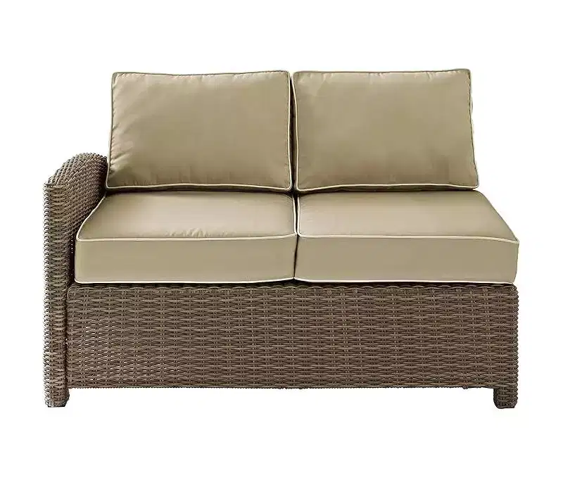 HomeStock Bradenton Outdoor Wicker Sectional Sofa