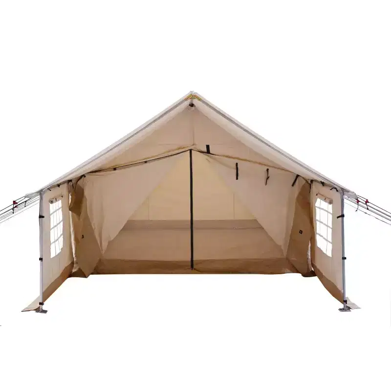 WHITE DUCK Canvas Porch with Stove Jack & Removable Side Walls, Water Repellent Awning for Tents, Cotton Canvas, Multiple Sizes