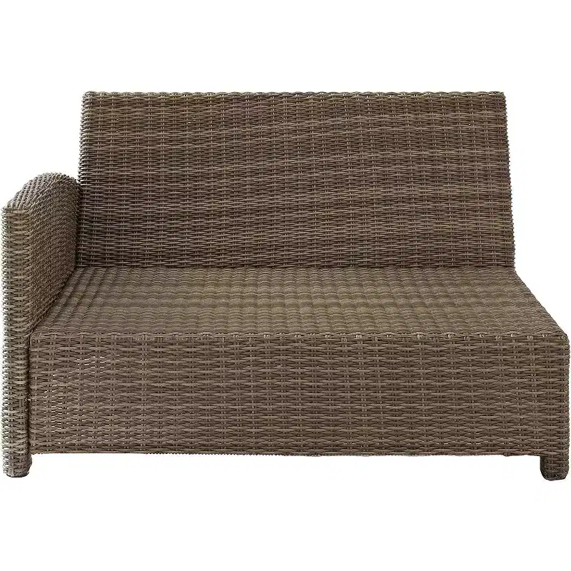 HomeStock Bradenton Outdoor Wicker Sectional Sofa